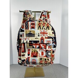 HARRODS London Iconic Backpack Nutcracker Guard Flag Doubledecker Bus PVC Coated